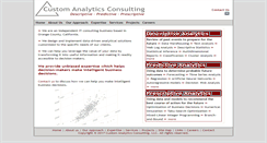 Desktop Screenshot of customanalyticsconsulting.com