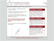 Tablet Screenshot of customanalyticsconsulting.com